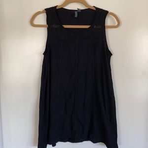 Black tank top from Anthropologie